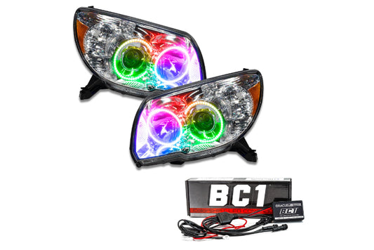 Oracle LED Halo Headlights: 06-09 Toyota 4Runner w/o Sport (ColorShift RGB / BC1 Controller)