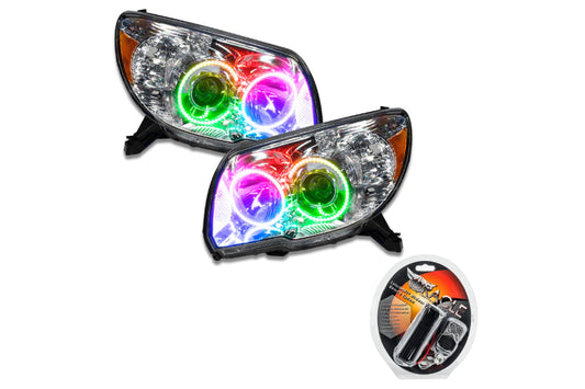 Oracle LED Halo Headlights: 06-09 Toyota 4Runner w/o Sport (ColorShift RGB / RF Controller)