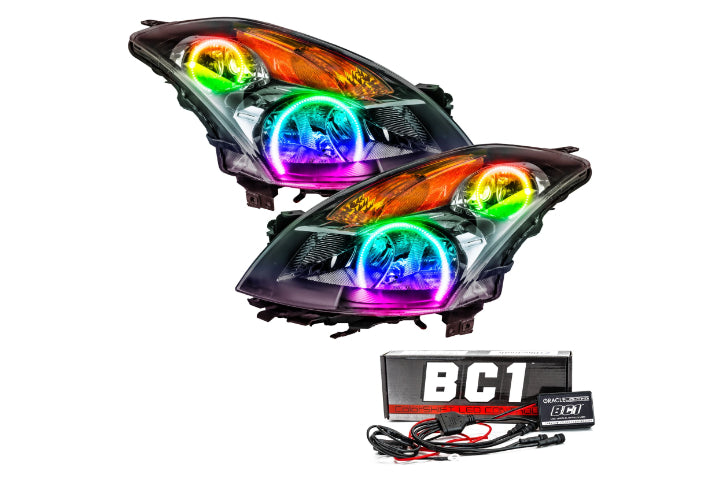 Oracle LED Halo Headlights: 07-09 Nissan Altima Sedan (ColorShift RGB / BC1 Controller)