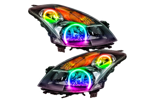 Oracle LED Halo Headlights: 07-09 Nissan Altima Sedan (ColorShift RGB / No Controller)