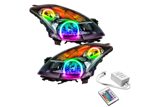Oracle LED Halo Headlights: 07-09 Nissan Altima Sedan (ColorShift RGB / Simple Controller)