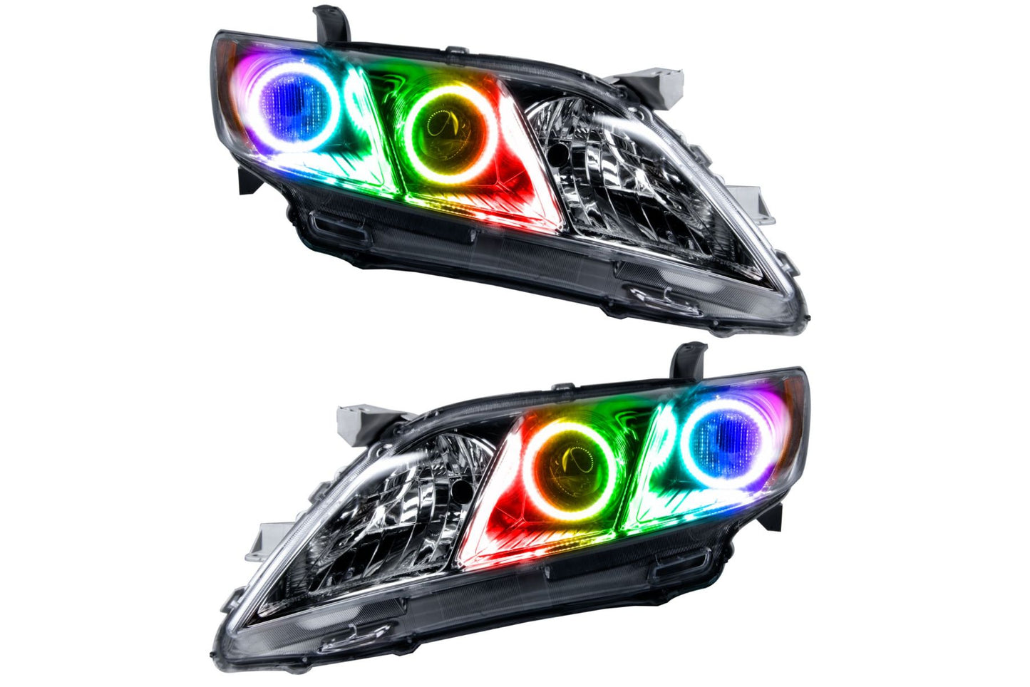 Oracle LED Halo Headlights: 07-09 Toyota Camry (ColorShift RGB / RF Controller)