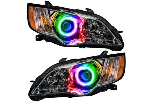 Oracle LED Halo Headlights: 08-09 Subaru Legacy (ColorShift RGB / No Controller)