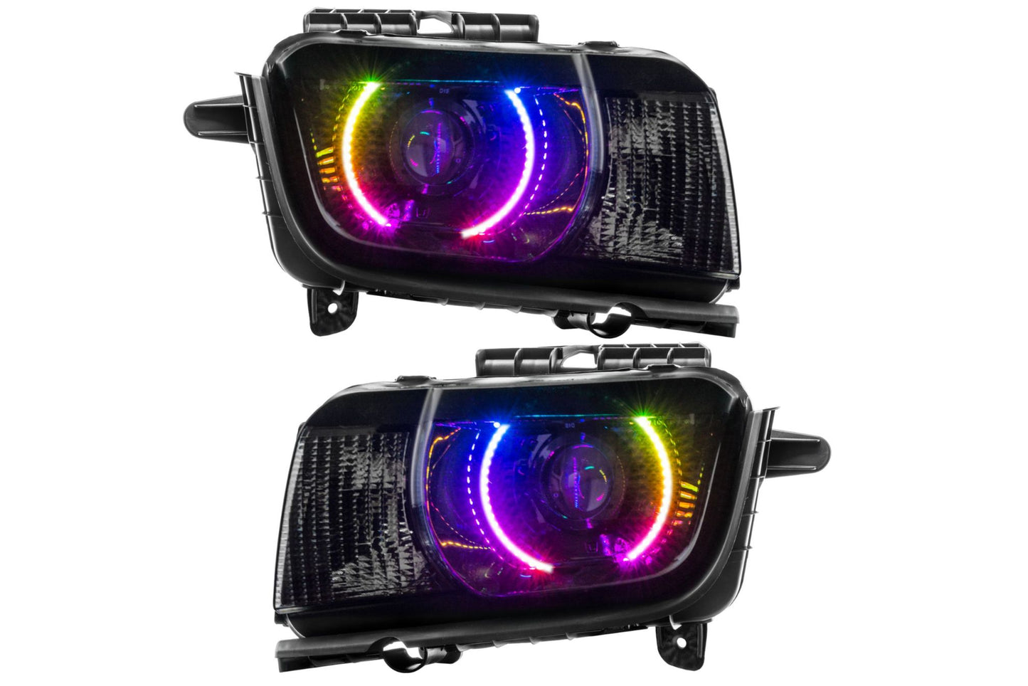 Oracle LED Halo Headlights: 10-13 Chevrolet Camaro RS (Dynamic ColorShift RGB)