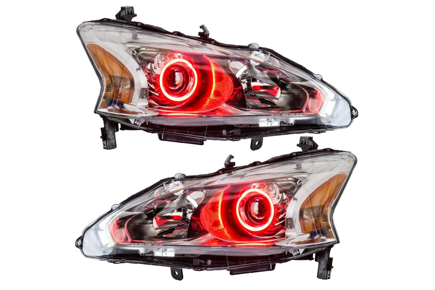 Oracle LED Halo Headlights: 13-15 Nissan Altima (Red SMD Single Color)
