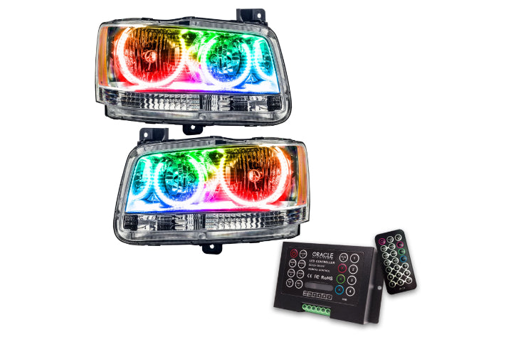 Oracle LED Halo Headlights: 2008 Dodge Magnum (ColorShift RGB / 2.0 Controller)