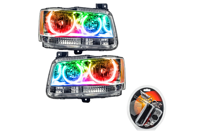 Oracle LED Halo Headlights: 2008 Dodge Magnum (ColorShift RGB / RF Controller)