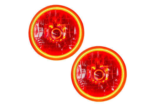 Oracle LED Halo Headlights: 97-06 Jeep Wrangler TJ (Amber SMD Single Color)