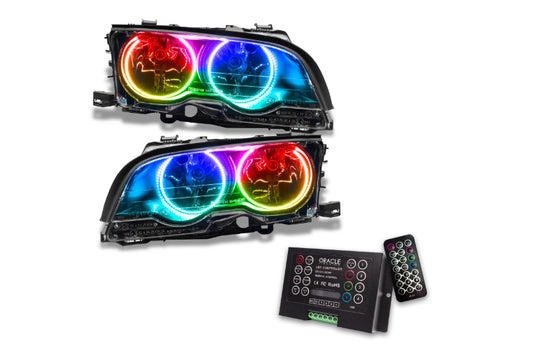 Oracle LED Halo Headlights: 99-01 BMW 3 Series Coupe (ColorShift RGB / 2.0 Controller)