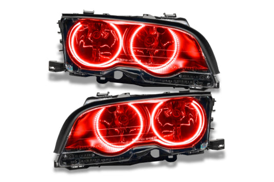 Oracle LED Halo Headlights: 99-01 BMW 3 Series Coupe (Red SMD Single Color)