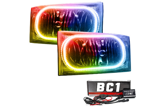 Oracle LED Halo Headlights: 99-04 Ford F-250 (ColorShift RGB / BC1 Controller)