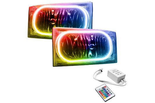 Oracle LED Halo Headlights: 99-04 Ford F-250 (ColorShift RGB / Simple Controller)