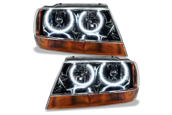 Oracle LED Halo Headlights: 99-04 Jeep Grand Cherokee (White SMD Single Color)