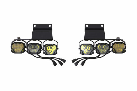 Morimoto 4Banger Fog Brackets: Type Raptor Triple (10-14 / Set)