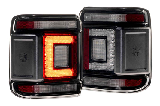 XB LED Tail Lights: Jeep Wrangler JL (18+ / Smoked Lens / Set)