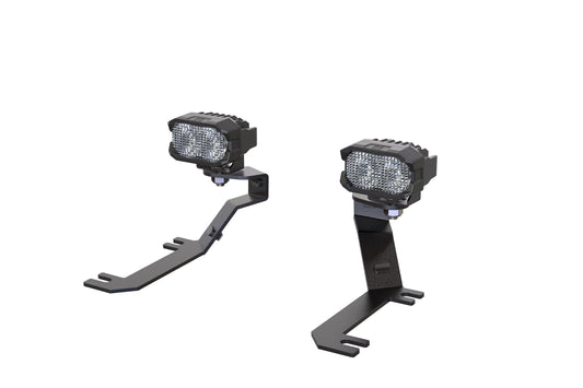 Morimoto 2Banger Ditch Light Kit: 2019+ Sierra 1500 (NCS White Flood Beam)