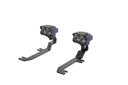 Morimoto 2Banger Ditch Light Kit: 2020+ Silverado HD (HXB White Combo Beam)