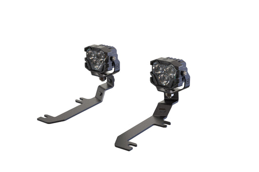 Morimoto 4Banger Ditch Light Kit: 2020+ Silverado HD (HXB White Flood Beam)