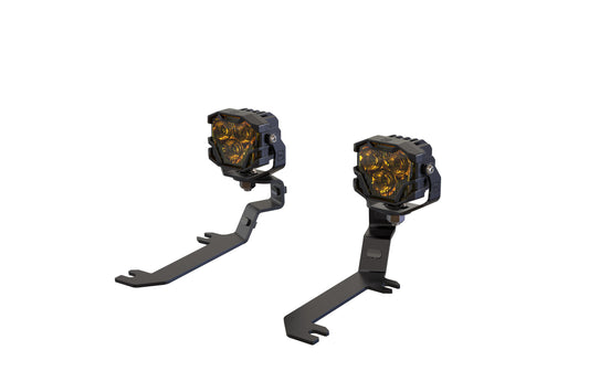 Morimoto 4Banger Ditch Light Kit: 2019+ Silverado 1500 (HXB White Spot Beam)