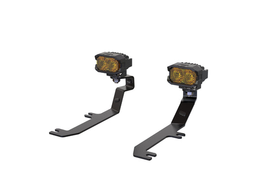 Morimoto 2Banger Ditch Light Kit: 2020+ Sierra HD (HXB Yellow SAE Wide Beam)