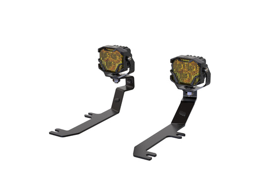 Morimoto 4Banger Ditch Light Kit: 2020+ Sierra HD (HXB White Spot Beam)