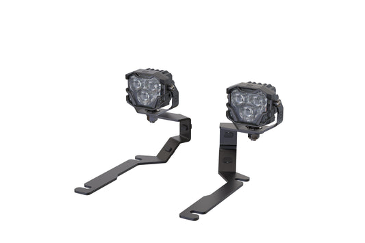 Morimoto 4Banger Ditch Light Kit: 15-20 Yukon (NCS White SAE Wide Beam)