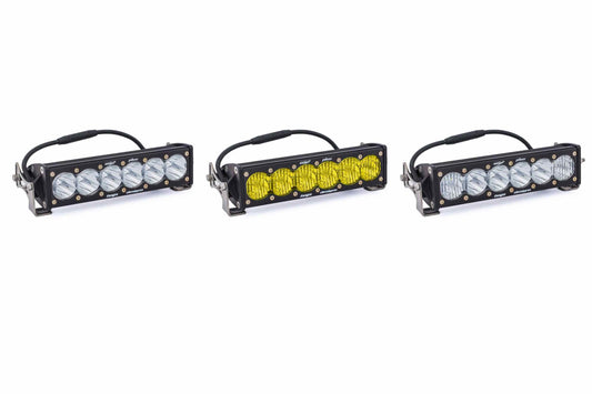BD 10in OnX6 LED Light Bar: (White / High Speed Spot Beam - Racer Edition)