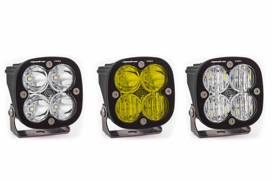 BD Squadron Pro Light Pods: (Each / Amber / Wide Cornering Beam / White Body)