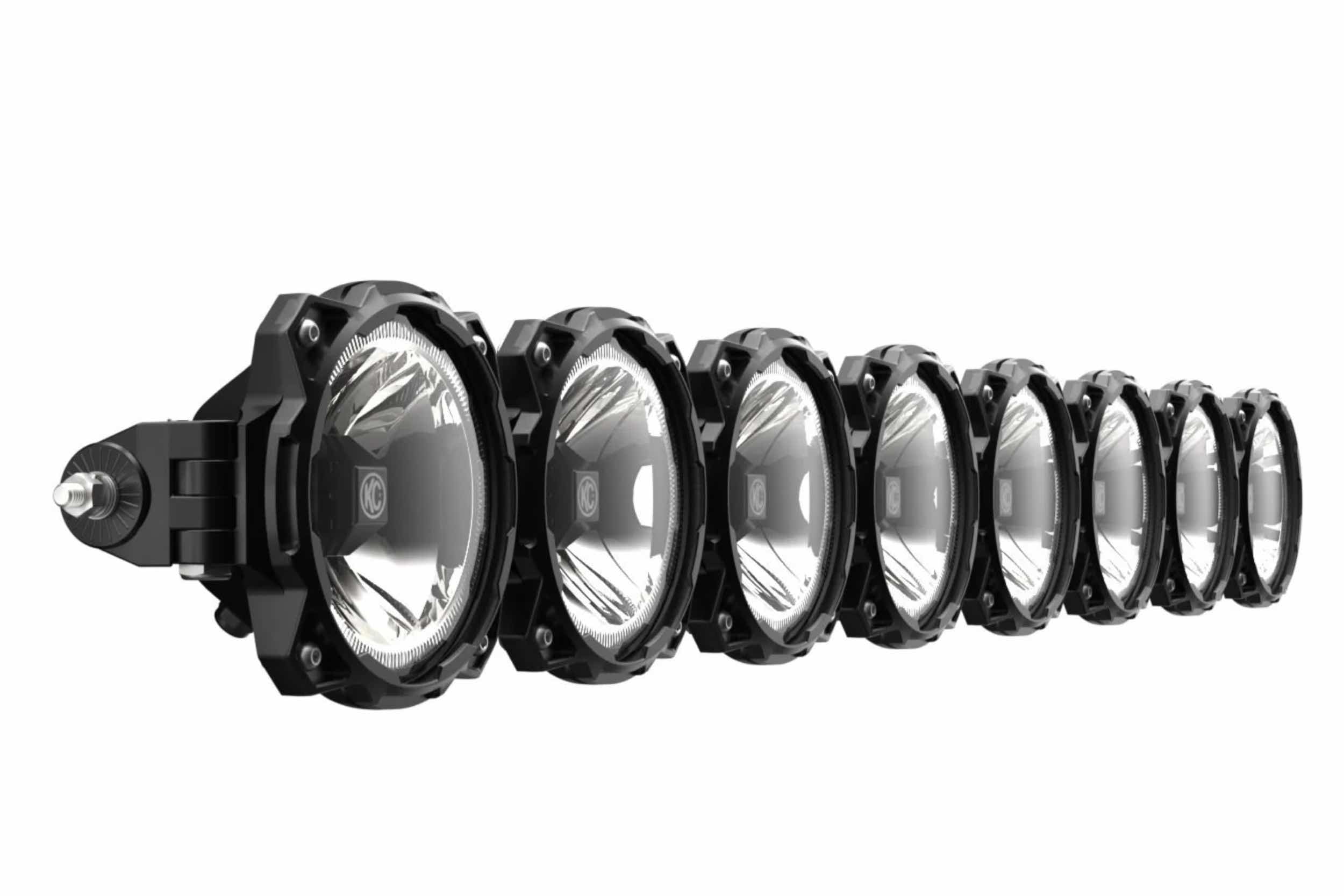 Pro6 8 Light LED Radius Light Bar – Vivid Optics Retrofit