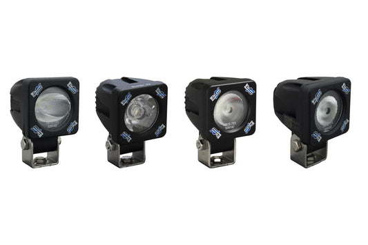 Vision X Solstice Solo LED Pod: (2in / Black / 30 Degree Wide Beam)