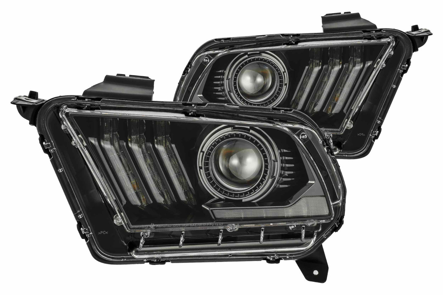 ARex (PRO-Series) Halogen Headlights: Ford Mustang (10-12) - Black (Set)