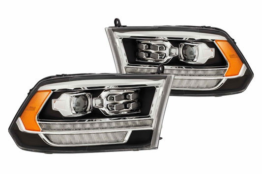 ARex (PRO-Series) Halogen Headlights: Dodge Ram (09-18) (19+ HD Look) - Black (Set)