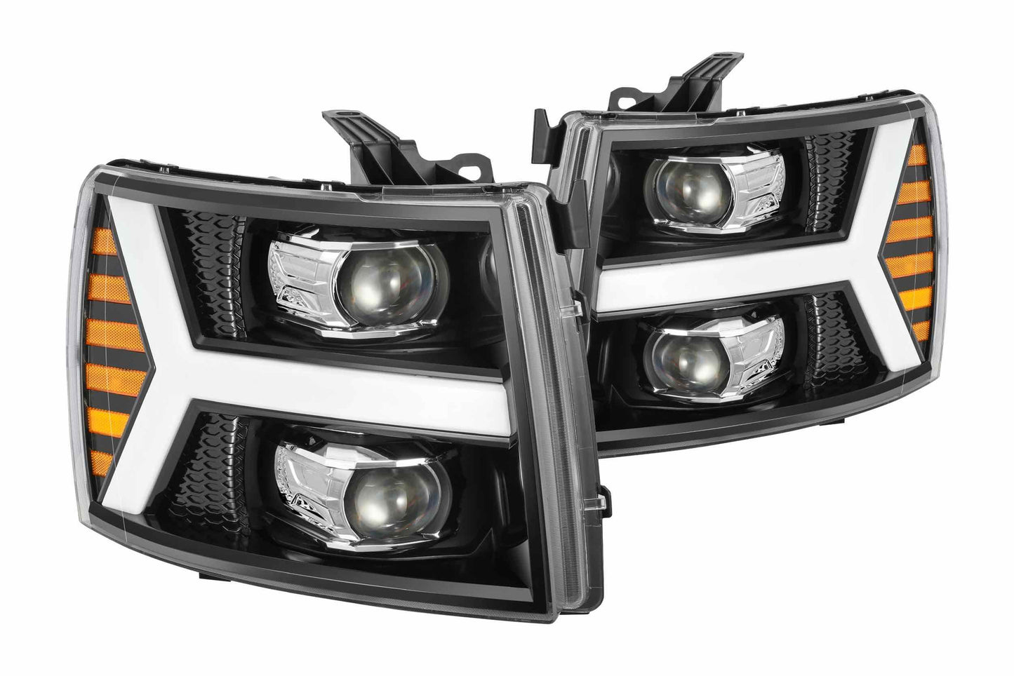 ARex (PRO-Series) Halogen Headlights: Chevy Silverado 1500 (07-13) - Jet Black (Set)