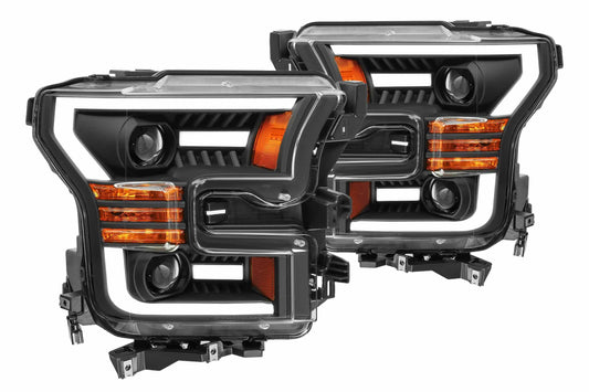 ARex (PRO-Series) Halogen Headlights: Ford F150 (15-17) - Jet Black (Set)