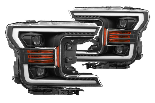 ARex (PRO-Series) Halogen Headlights: Ford F150 (18-19) - Jet Black (Set)