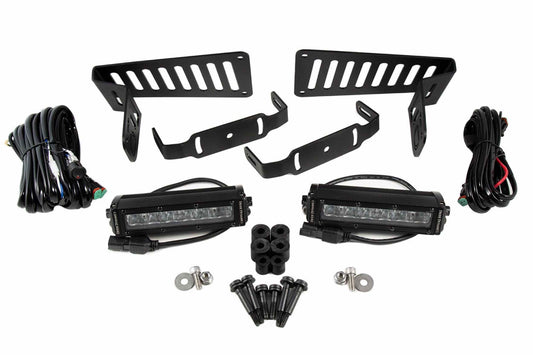 DD Cowl Light Kit: Wrangler JL (Amber / Driving Beam) (1x SS6 Bar)