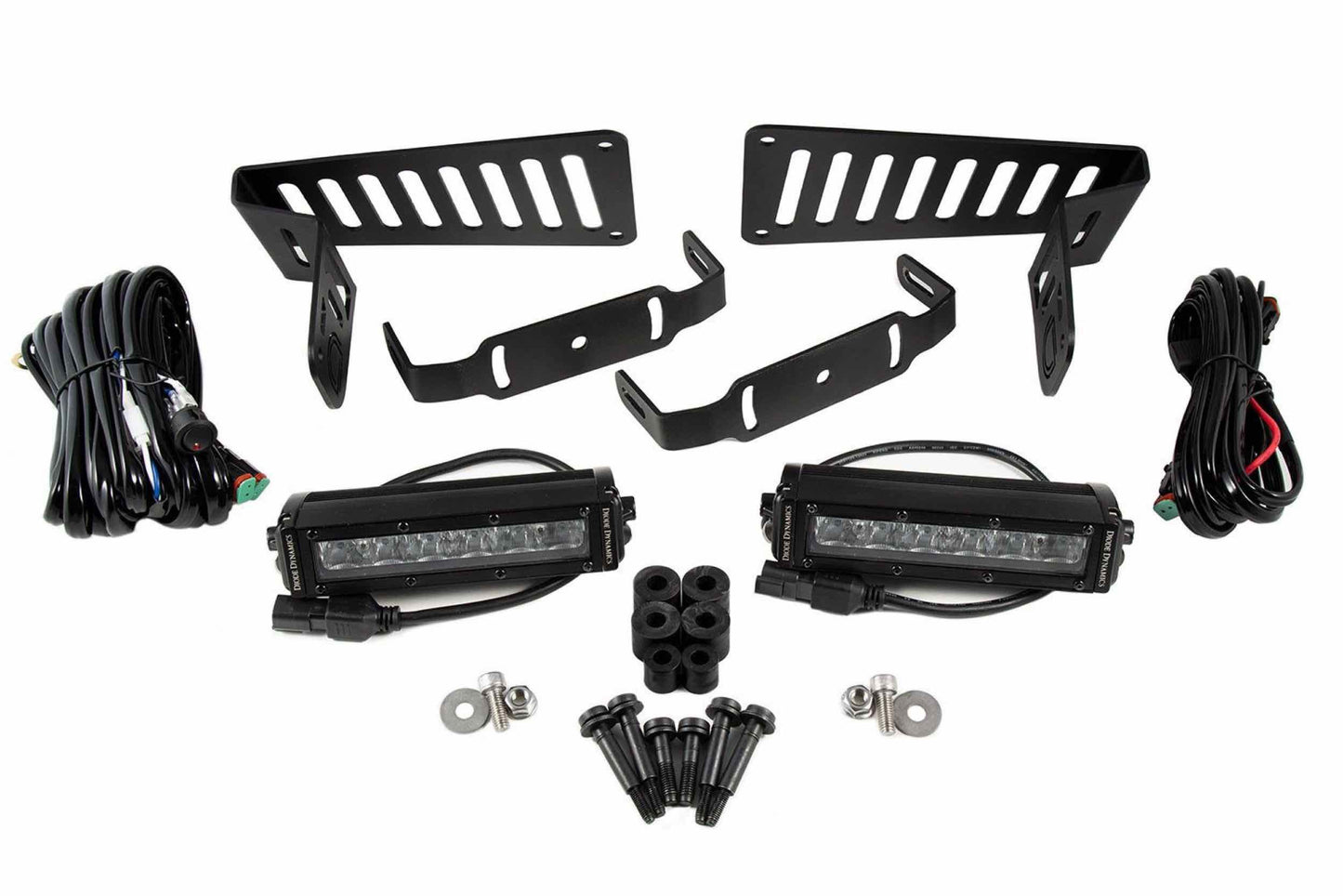 DD Cowl Light Kit: Wrangler JL (White / Driving Beam) (1x SS6 Bar)