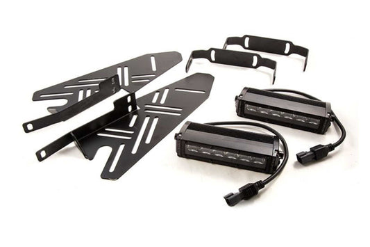 DD Bumper Light Kit: Ford Raptor (17-20) (White / Driving Beam) (2x SS12 Bars)
