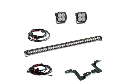 BD Cowl Light Kit: Jeep Wrangler JL (1x 40in S8 Bar + 2x Squadron Sport)