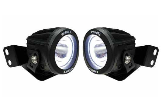 Vision X Ditch Light LED Lighting System: 2-4 Seat RZR (2x 4.5in Optimus Halo Pods)