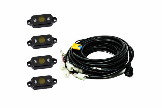 BD LED Rock Light System: (4 pcs / Amber)