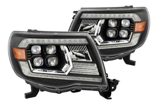 ARex Nova LED Headlights: Toyota Tacoma (05-11) - Alpha-Black (Set)