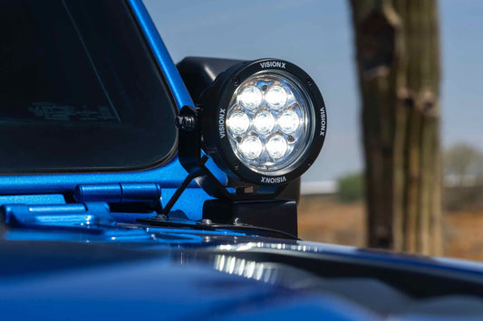 Vision X Cowl Mount LED System: Jeep JL/JT (18+) (W/ CG2 Cannon) (Set)