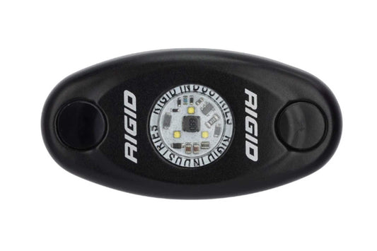 Rigid A-Series LED Rock Light: (High Power / White Housing / Cool White / Each)