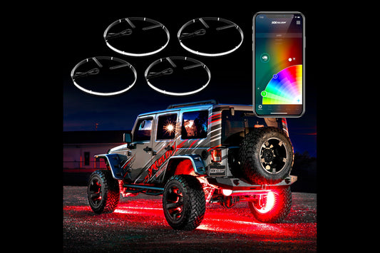 XKChrome RGB LED Wheel Rings: 15in / 4pc Set