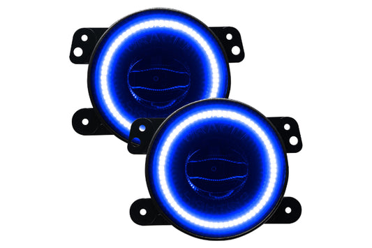 Oracle High Performance LED Halo Fogs: Wrangler JL/JK/JT (Blue)