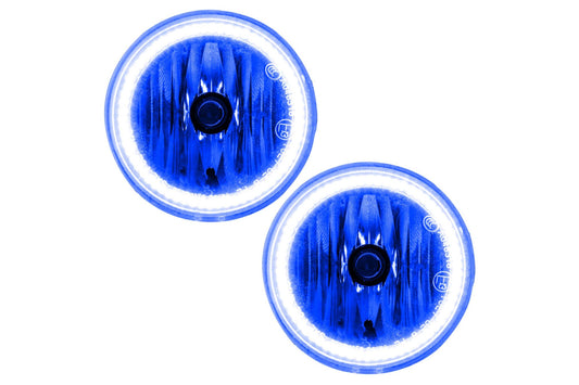 Oracle LED Halo Fogs: 02-04 Jeep Liberty (Blue SMD Single Color)