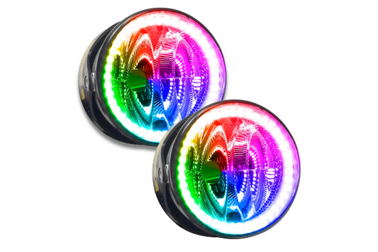 Oracle LED Halo Fogs: 03-04 Lincoln Navigator (ColorShift RGB / No Controller)