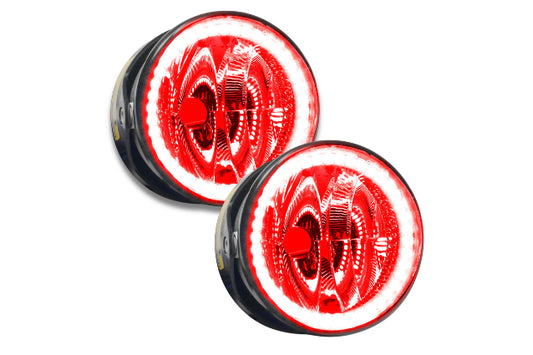 Oracle LED Halo Fogs: 03-04 Lincoln Navigator (Red SMD Single Color)