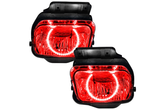 Oracle LED Halo Fogs: 03-06 Chevrolet Silverado (Red SMD Single Color)